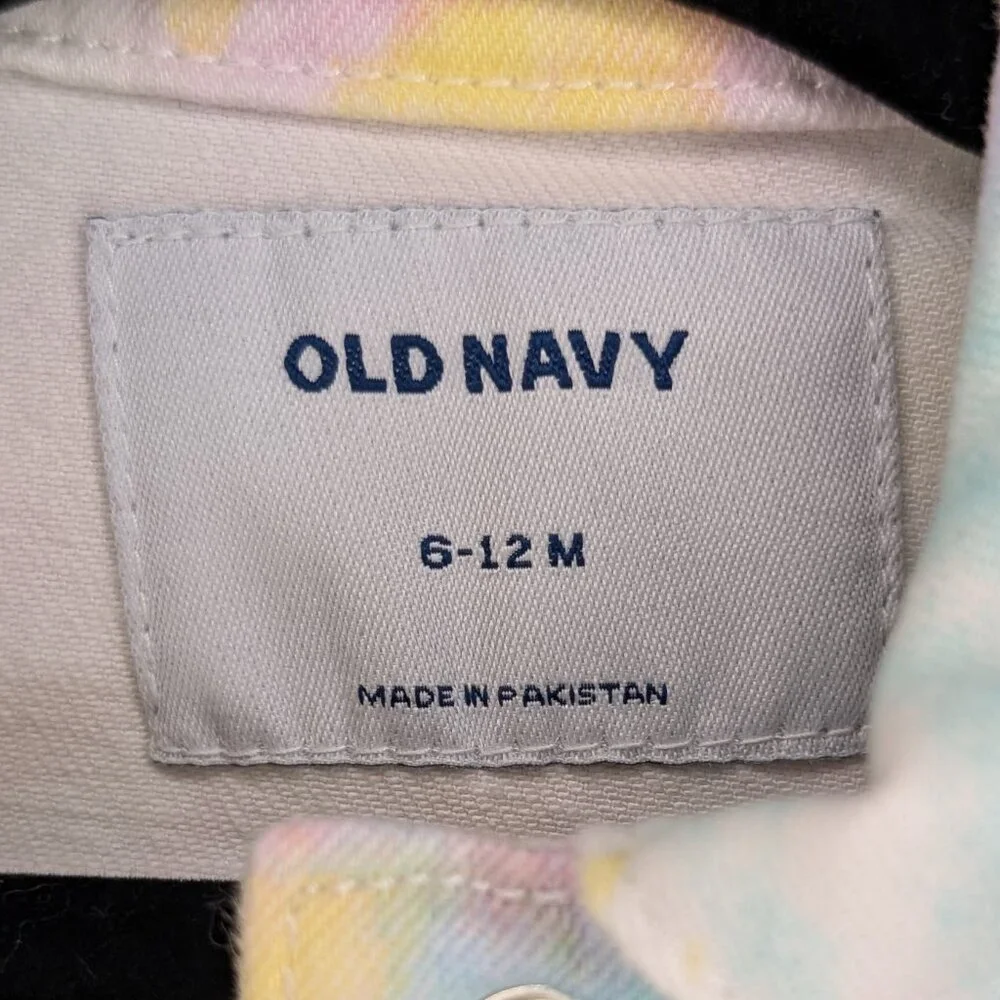 💚 2 for 20 💚 Old Navy Paster Tie Dye Jean Jacket - Picture 4 of 5